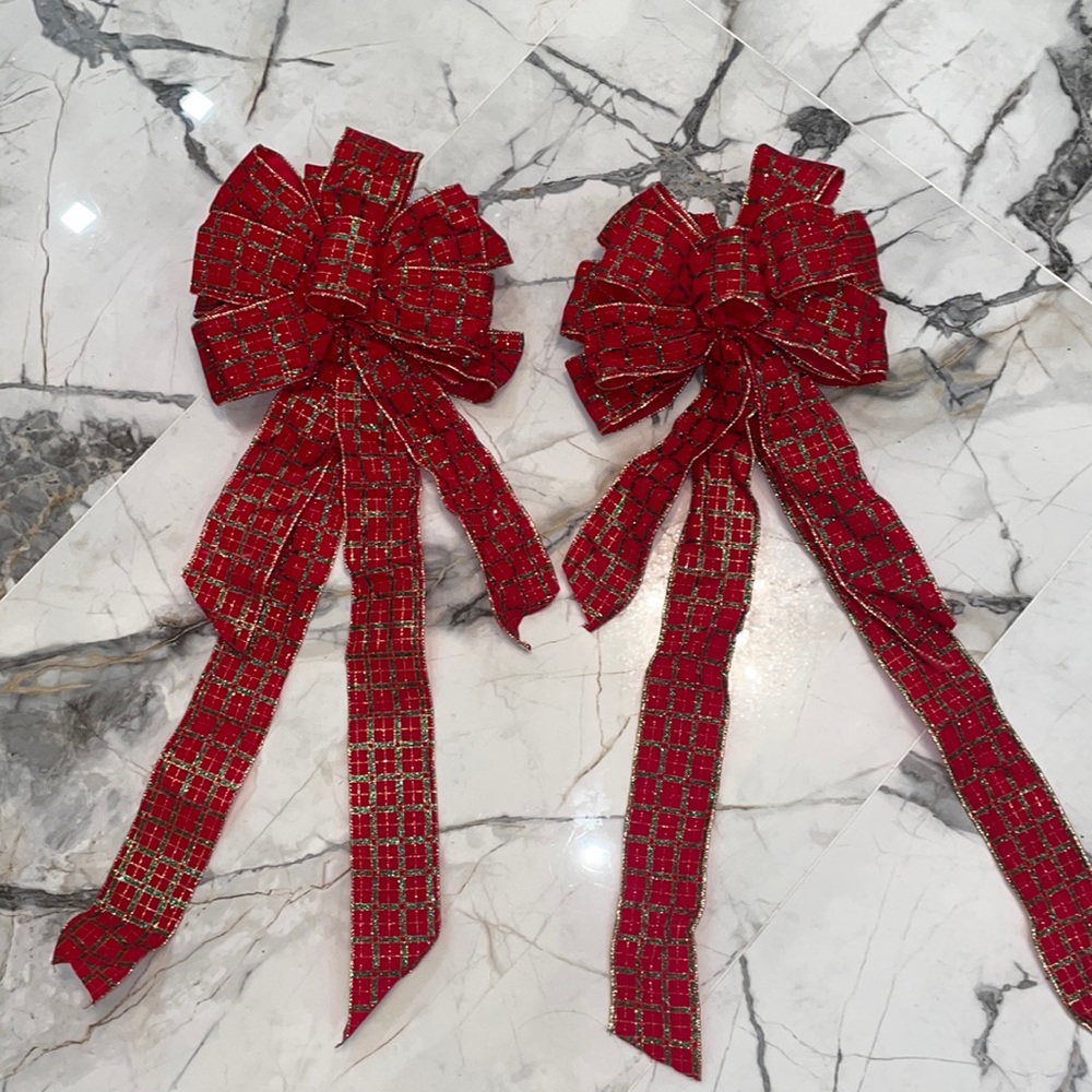 27” Red and Green Christmas Decorative Ribbon 🎄